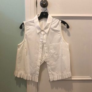 White fringe blouse